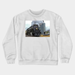 Big Boy Steam Train Leaving Ellsworth Kansas USA Crewneck Sweatshirt